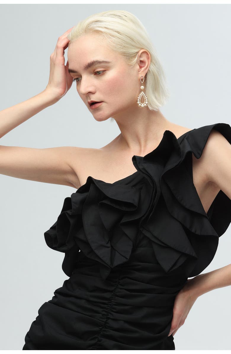 Classicharms Hollow Teardrop Dangle Earrings, Alternate, color, Gold