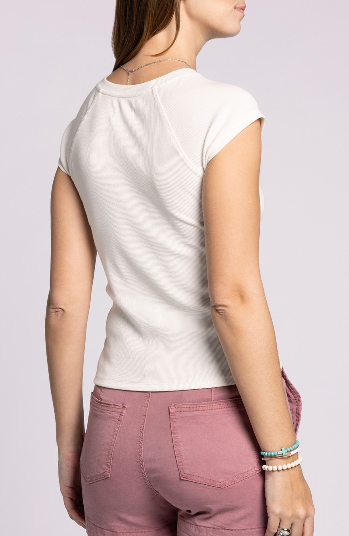 Winslet Rib Raglan Sleeve T-Shirt - image 4
