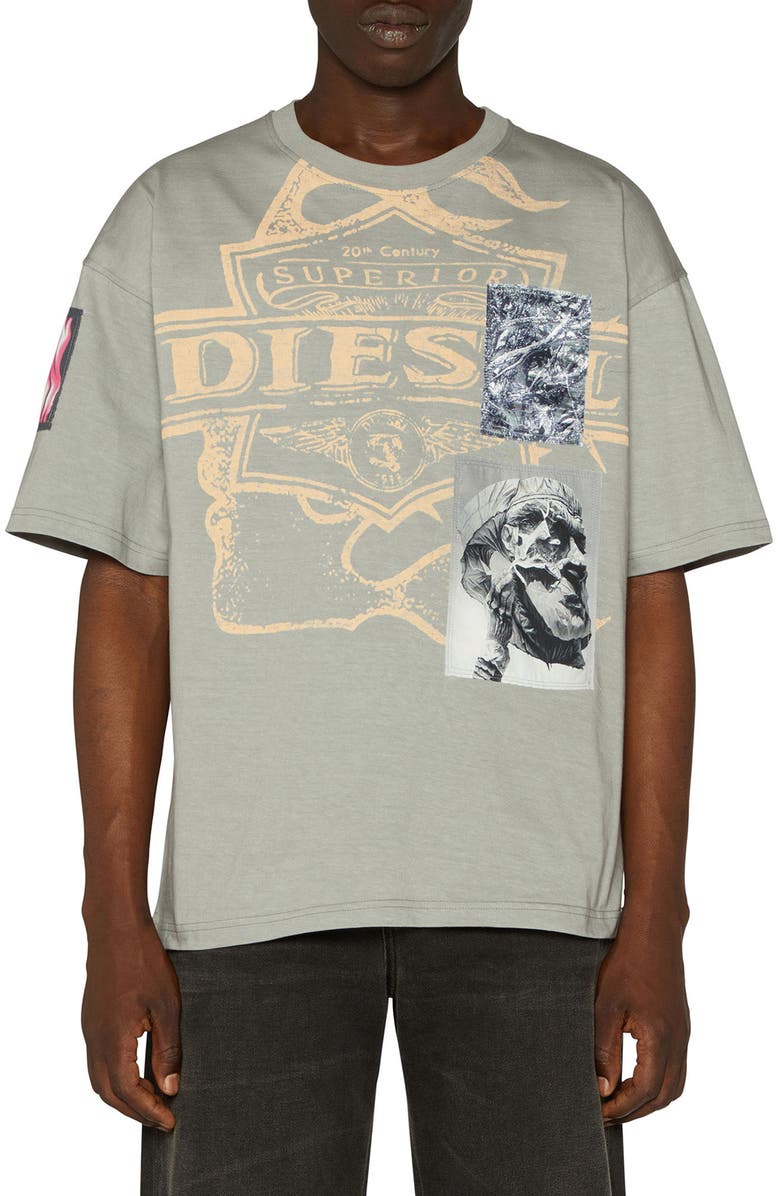 DIESEL<sup>®</sup> T-Boxt-Slits-R8 Graphic T-Shirt, Main, color, 