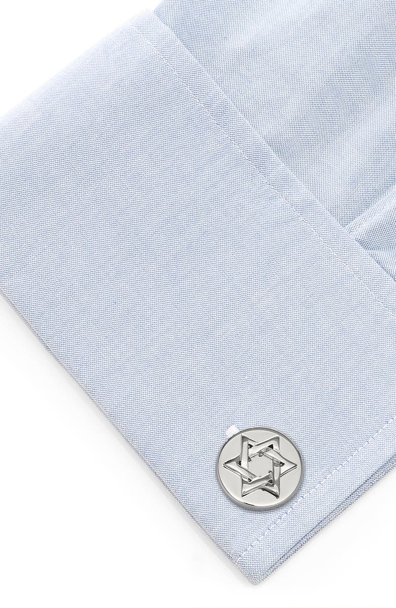 Cufflinks, Inc. Star of David Cuff Links, Alternate, color,