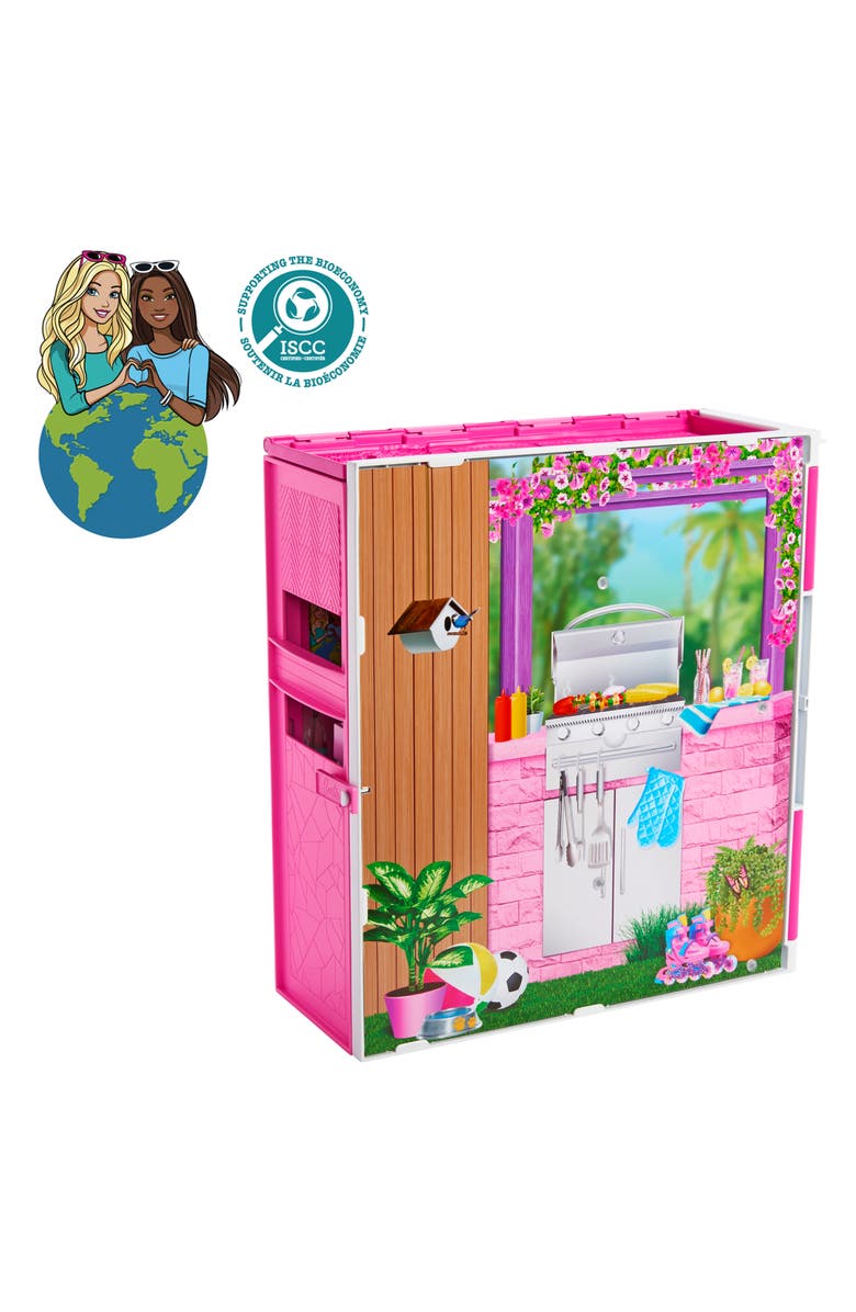 Barbie <sup>®</sup> Getaway Dollhouse Playset with 4 Play Areas & 11 Decor Accessories, Alternate, color,