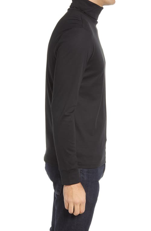 Polo Ralph Lauren Soft Touch Cotton Turtleneck Shirt In Black