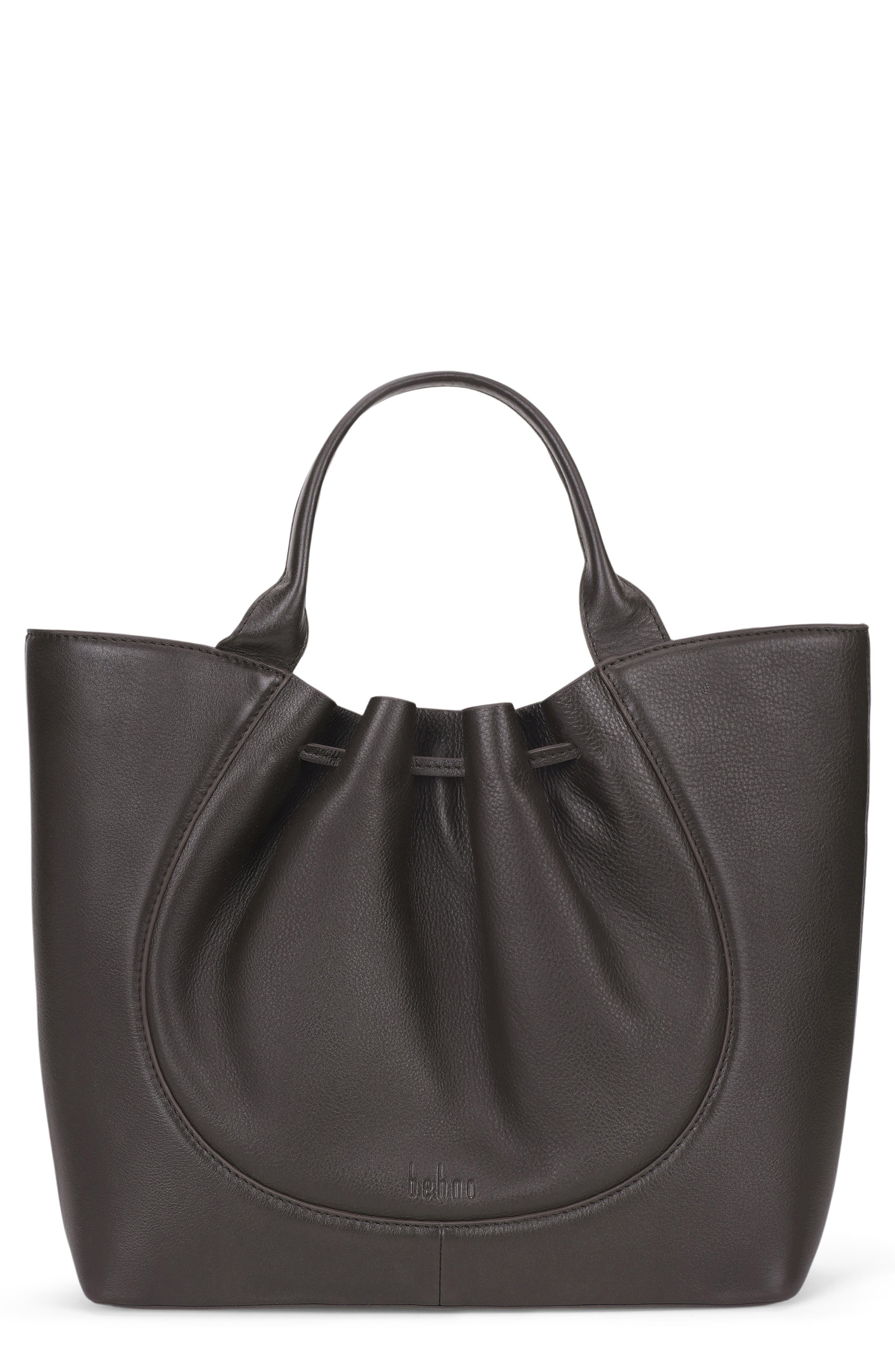 Katrina Leather Satchel, Main, color, CACAO