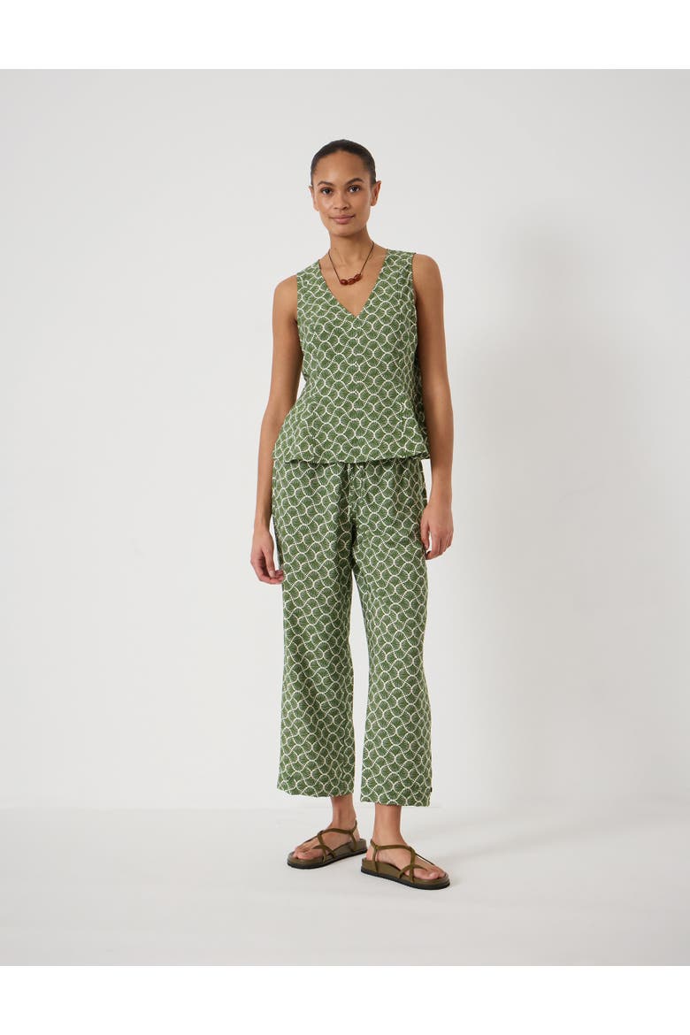 Sybil V-Neck Air Flow Godet Top, Alternate, color, Seashell Green