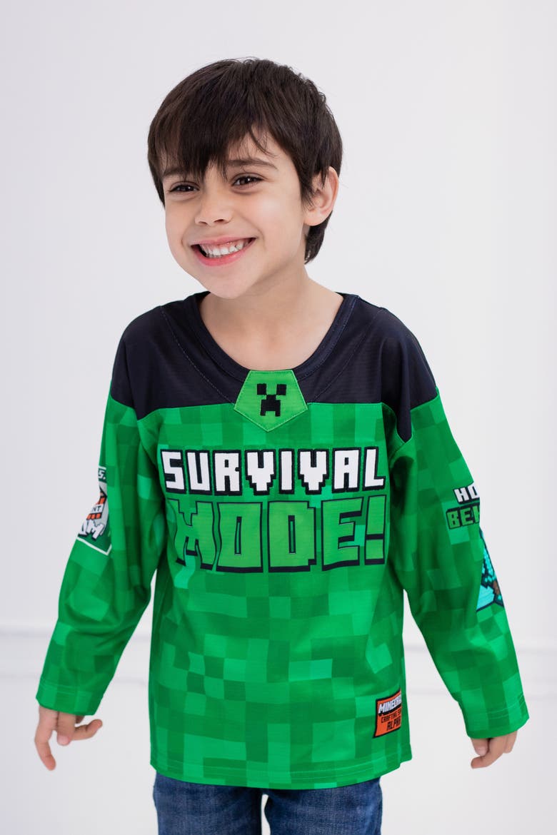 Creeper Long Sleeve Tee (little Kid & Big Kid), Alternate, color, Creeper Green