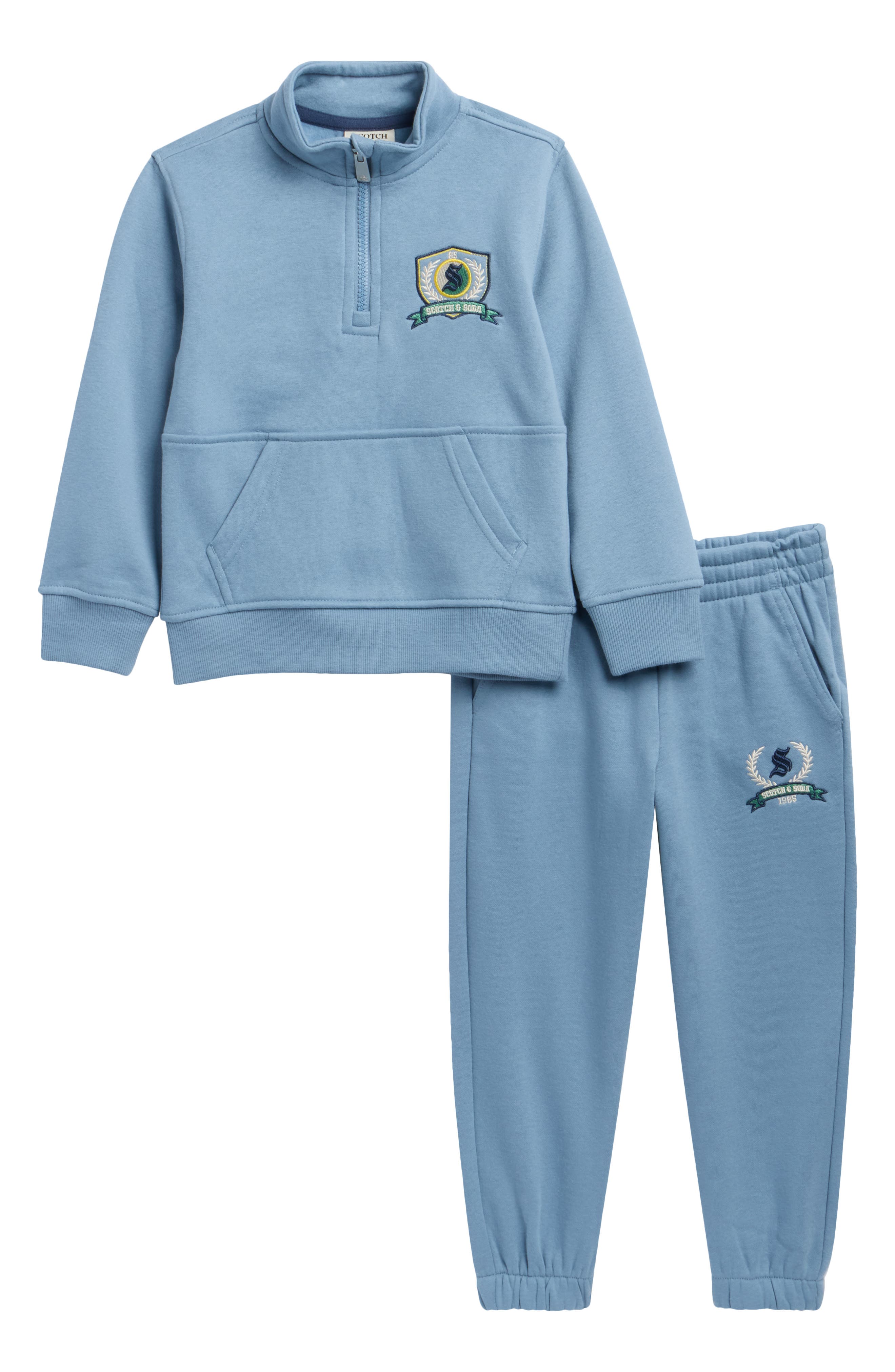 Kids' Fleece Quarter-Zip Pullover & Joggers Set
