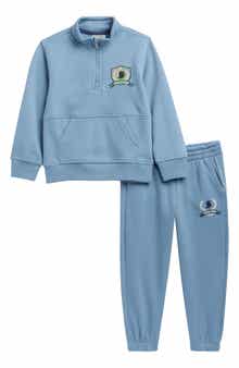 Kids' Fleece Quarter-Zip Pullover & Joggers Set