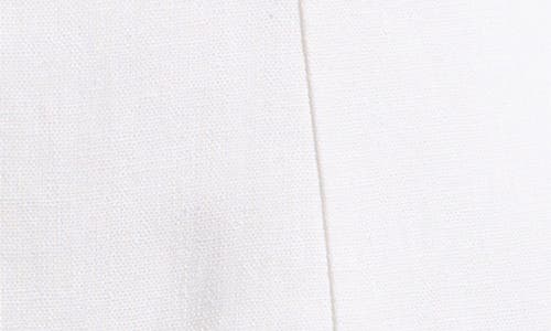 Wayf Martini Linen Blend Minidress In Ivory