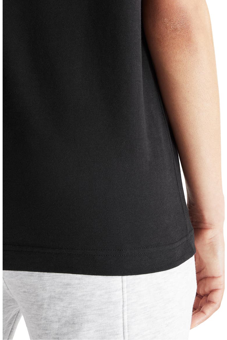 Club T Oversize Organic Cotton T-Shirt, Alternate, color, BLACK