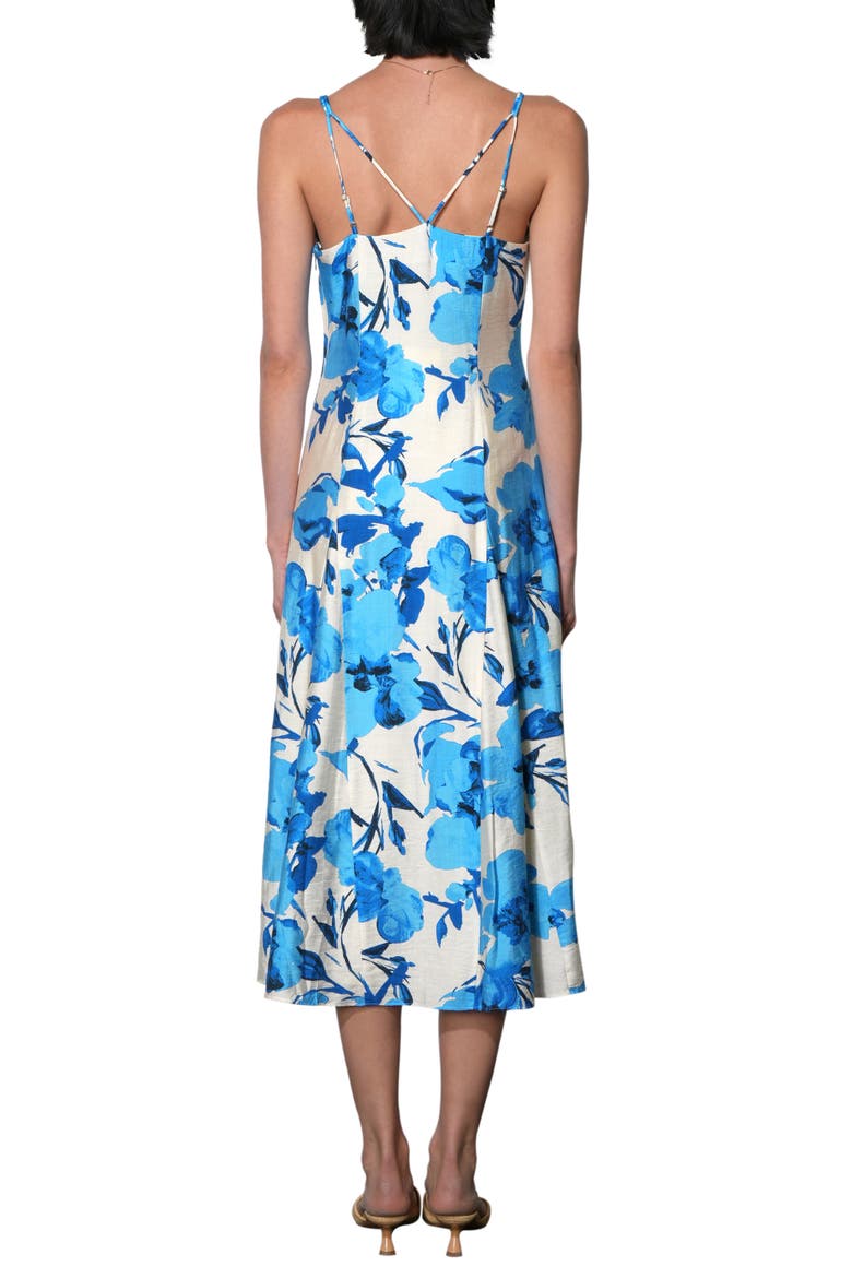 Lucille Midi Dress, Alternate, color, ELECTRIC BLUE