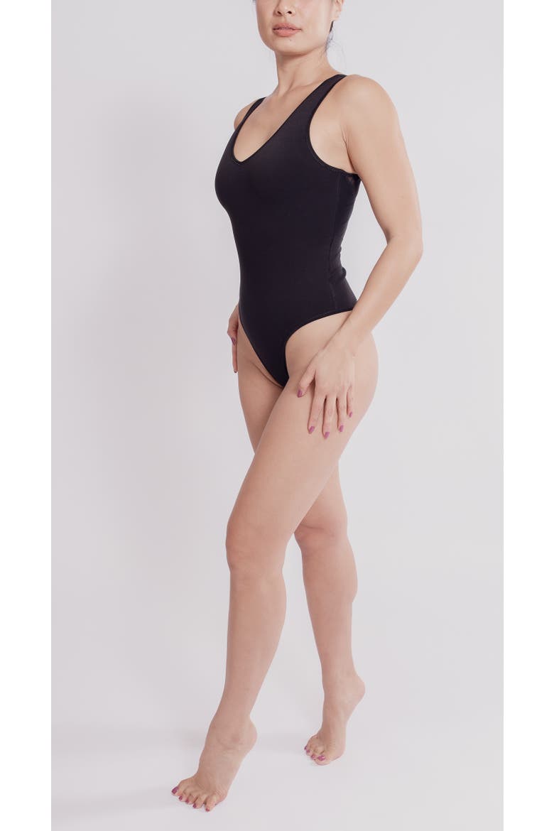 The Bon Voyage Bodysuit, Alternate, color, Black