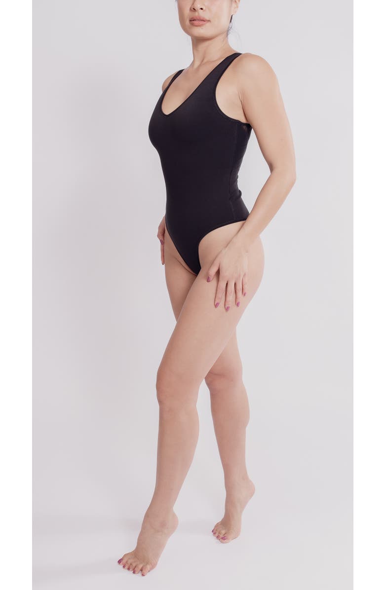 LAS Loungewear The Bon Voyage Bodysuit, Alternate, color, Black