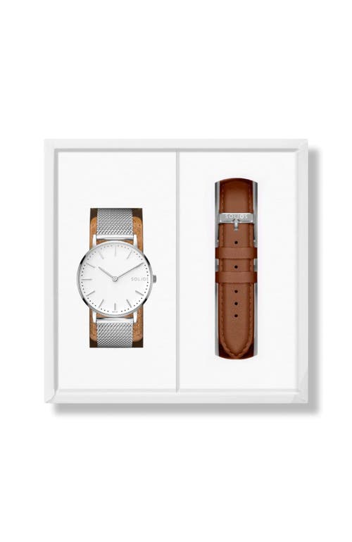 Solios Watches The Solar Classic Bundle | White Dial