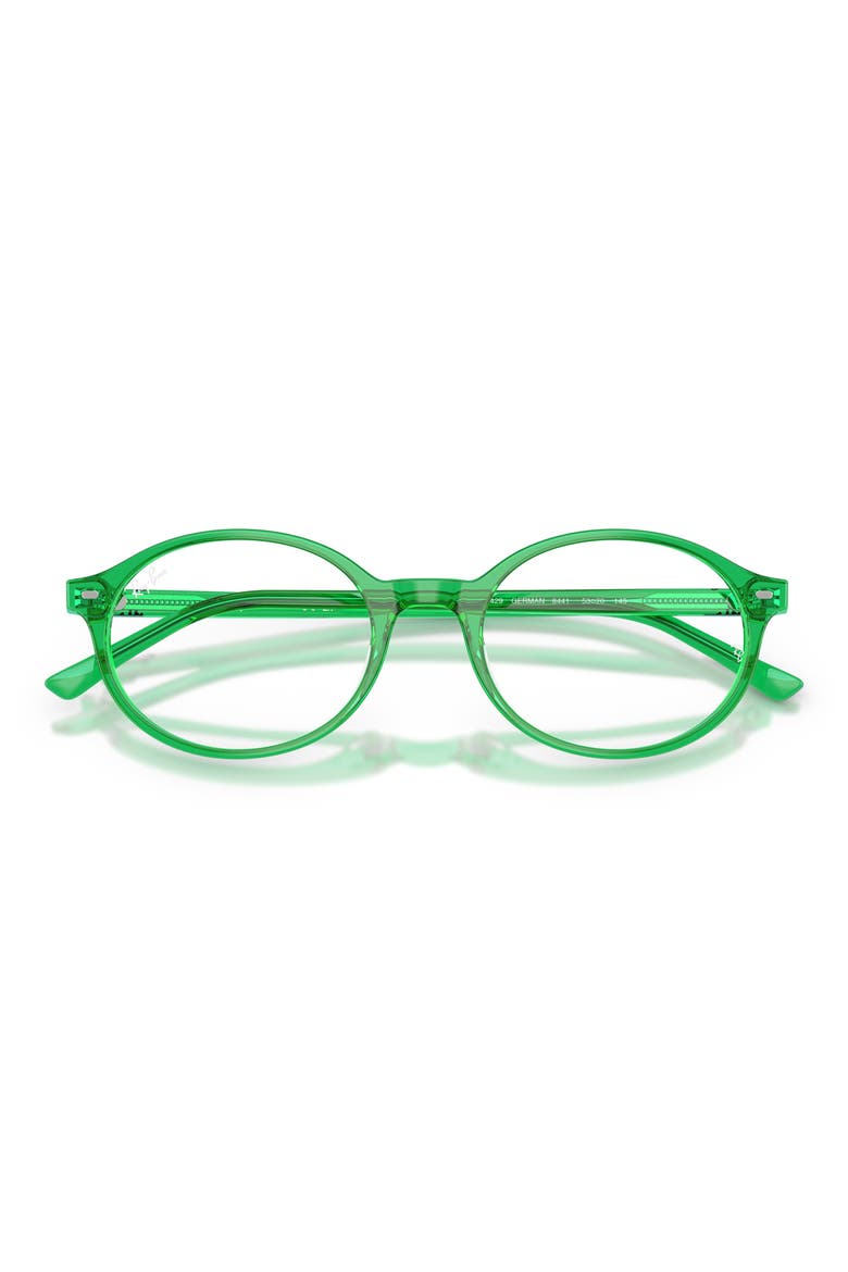 51mm Oval Optical Glasses, Alternate, color, GREEN