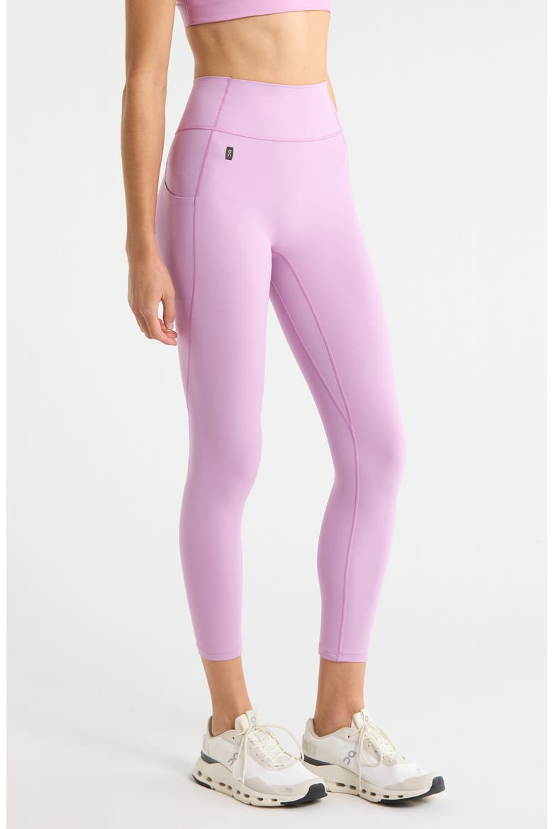 High Waist 7/8 Studio Tights, Alternate, color, SAKURA