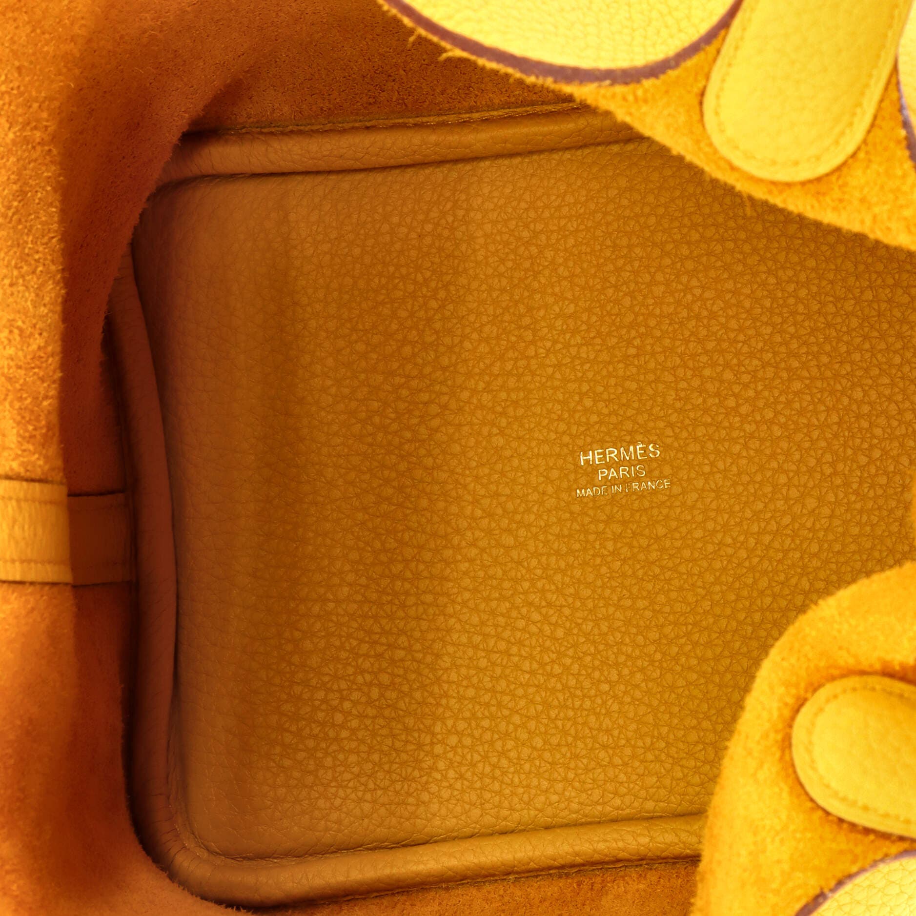 Pre-Owned Hermes Picotin Lock Bag Clemence PM, Alternate, color, Jaune Ambre
