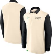 Nike Men's Nike Cream/Black Oregon Ducks Rugby Long Sleeve Shirt
