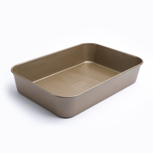 Cuisipro 15.5 X 11-inch Rectangular Steel Nonstick Roasting Pan In Brown