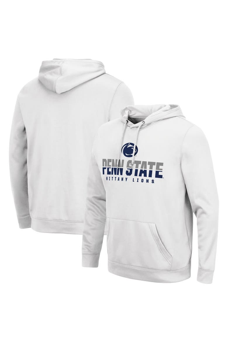 Men's Colosseum White Penn State Nittany Lions Lantern Pullover Hoodie, Main, color, White