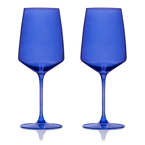 Reserve Nouveau Crystal Wine Glasses Set of 2