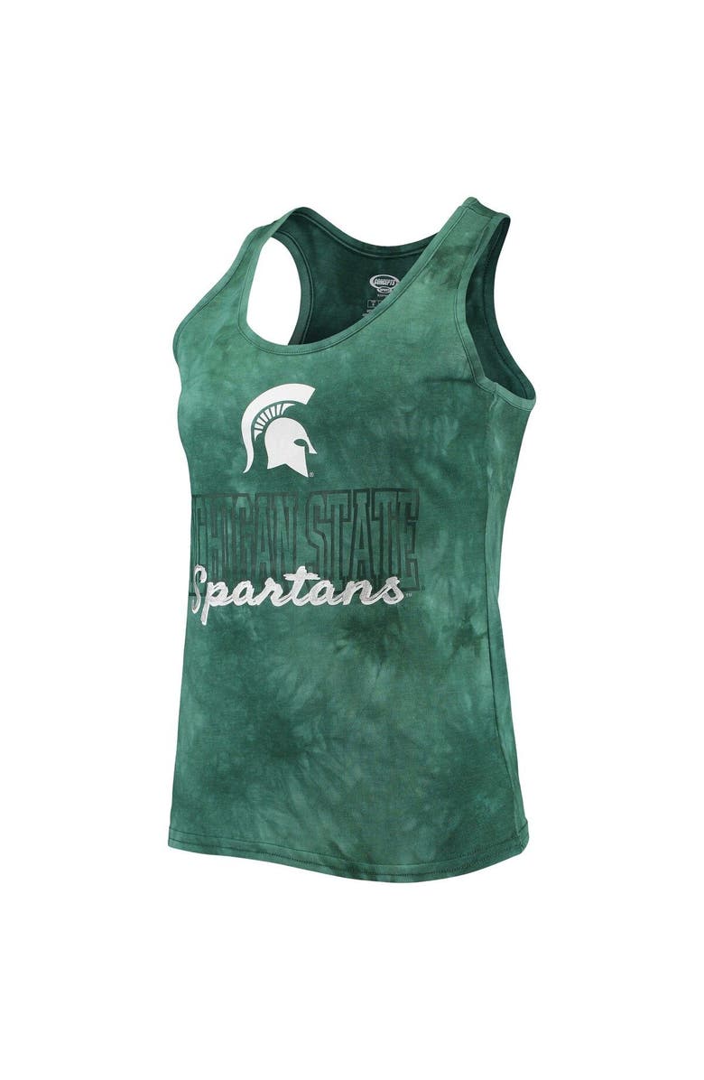 CONCEPTS SPORT Women's Concepts Sport Green Michigan State Spartans Billboard Tie-Dye Tank Top & Shorts Set, Alternate, color, 