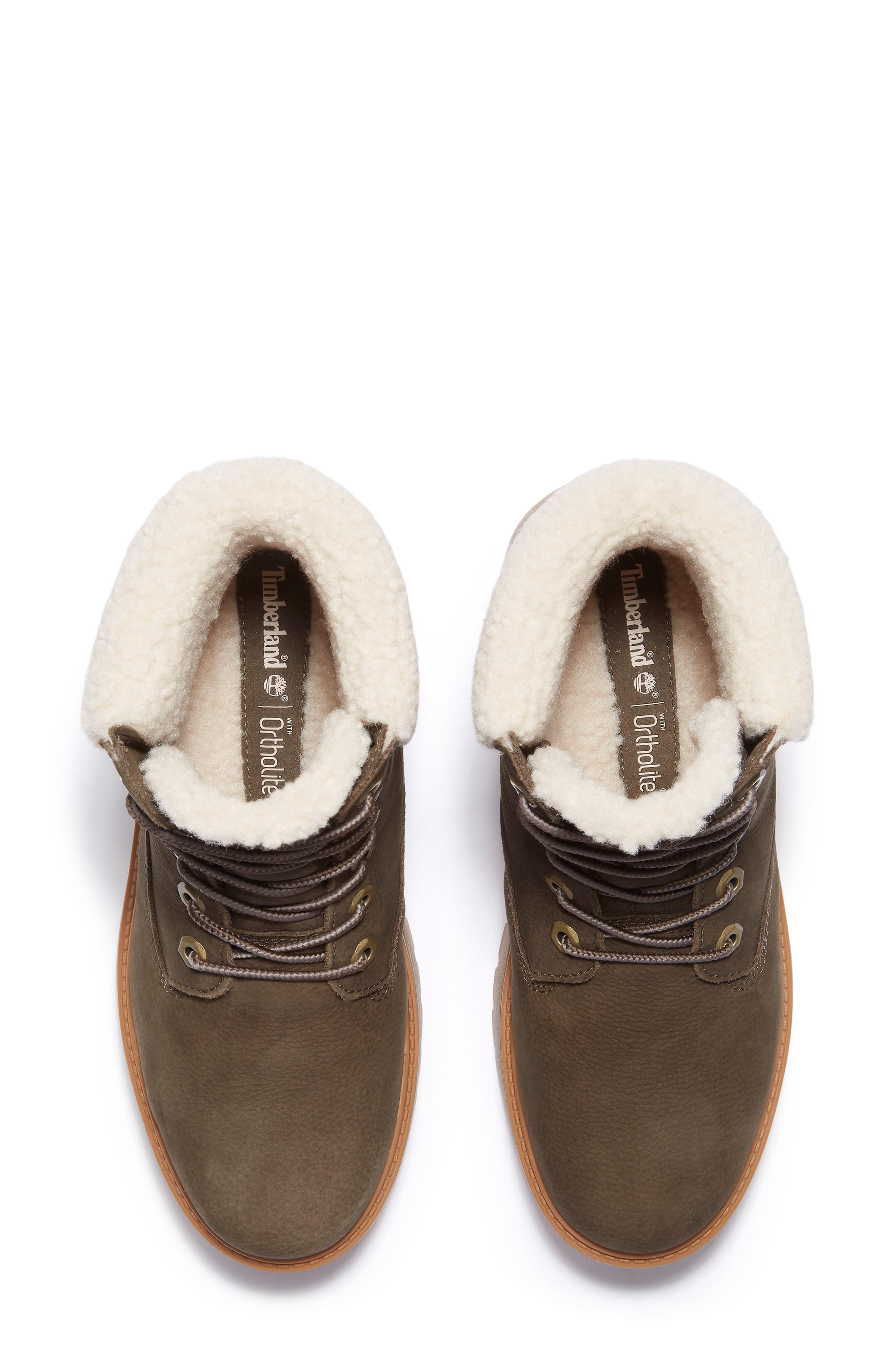 Timberland Stone Street Waterproof Faux Fur Lined Platform Boot, Alternate, color, Dark Brown Full Grain