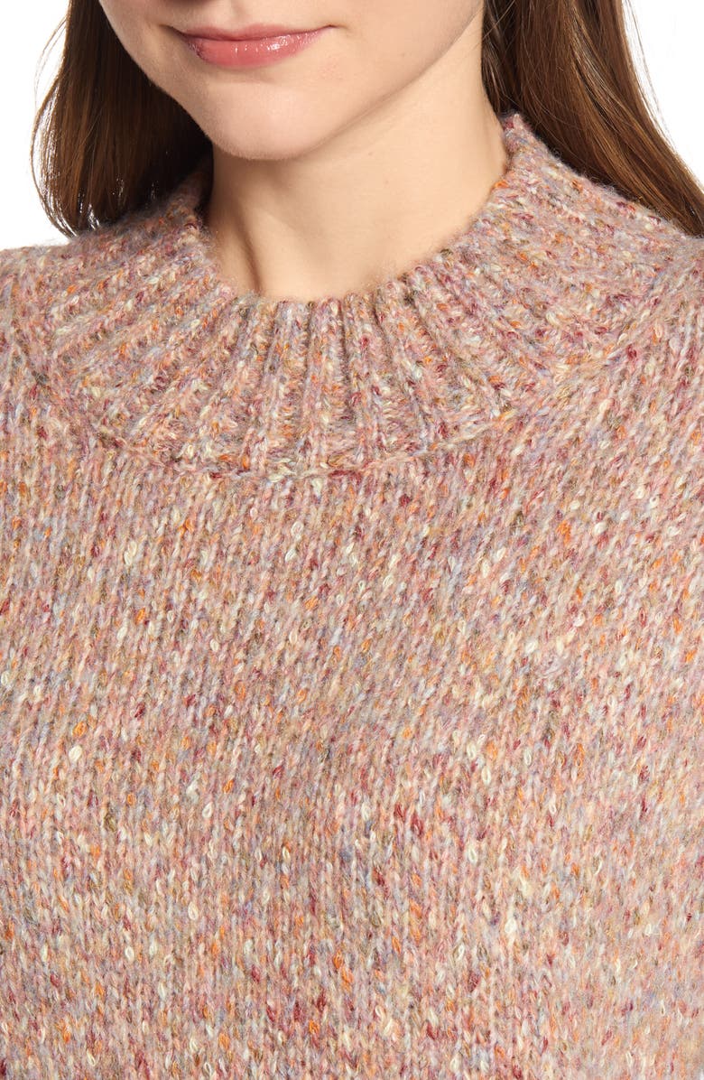 RD Style Marled Mock Neck Sweater, Alternate, color,