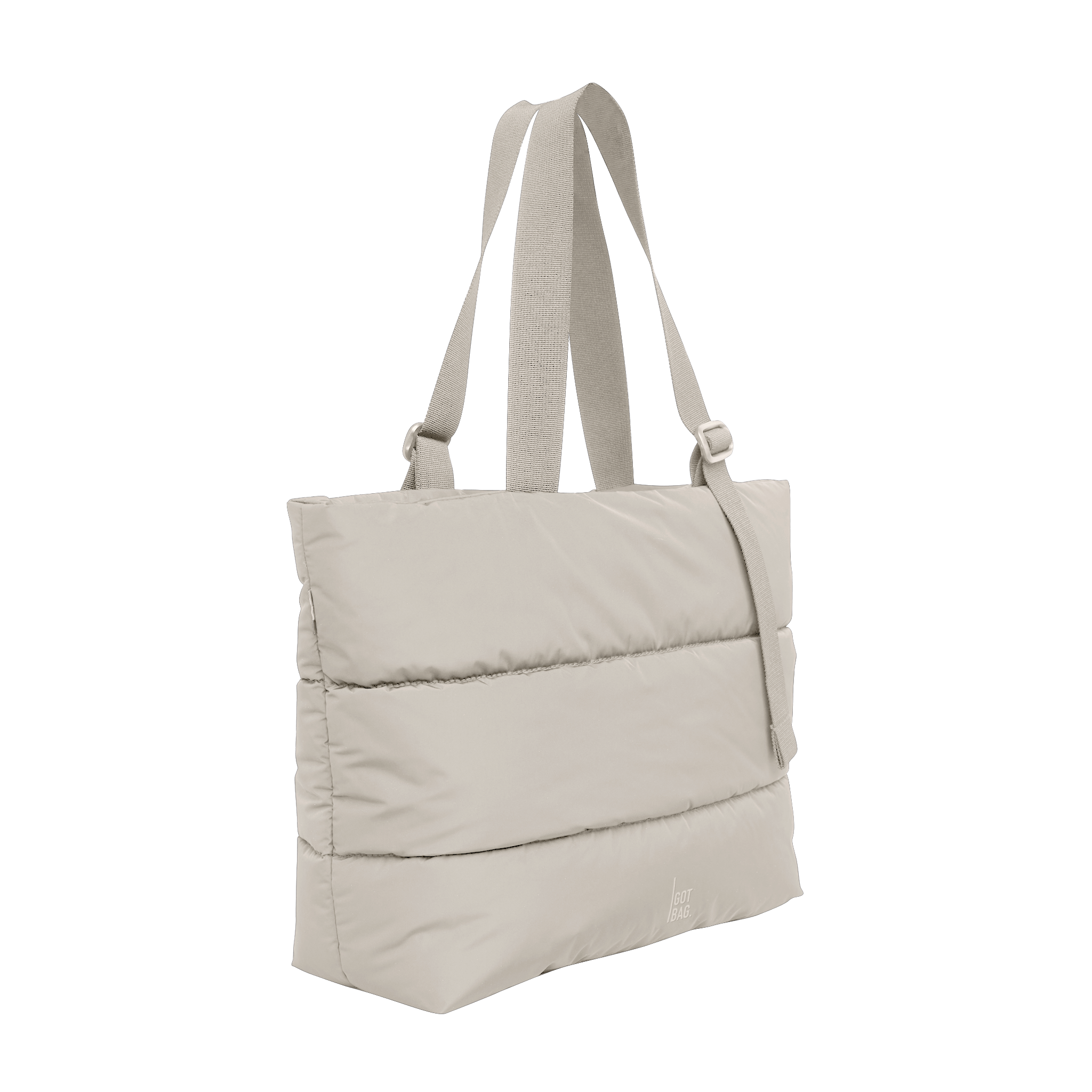 PUFFER TOTE BAG, Alternate, color, SCALLOP MONOCHROME