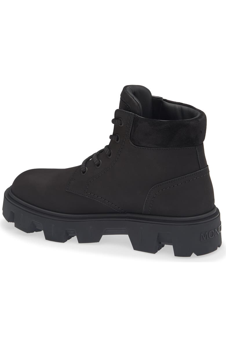 Moncler Peak City Nubuck & Suede Ankle Boot, Alternate, color, Black