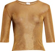 Saint Laurent Viscose Rib Sweater