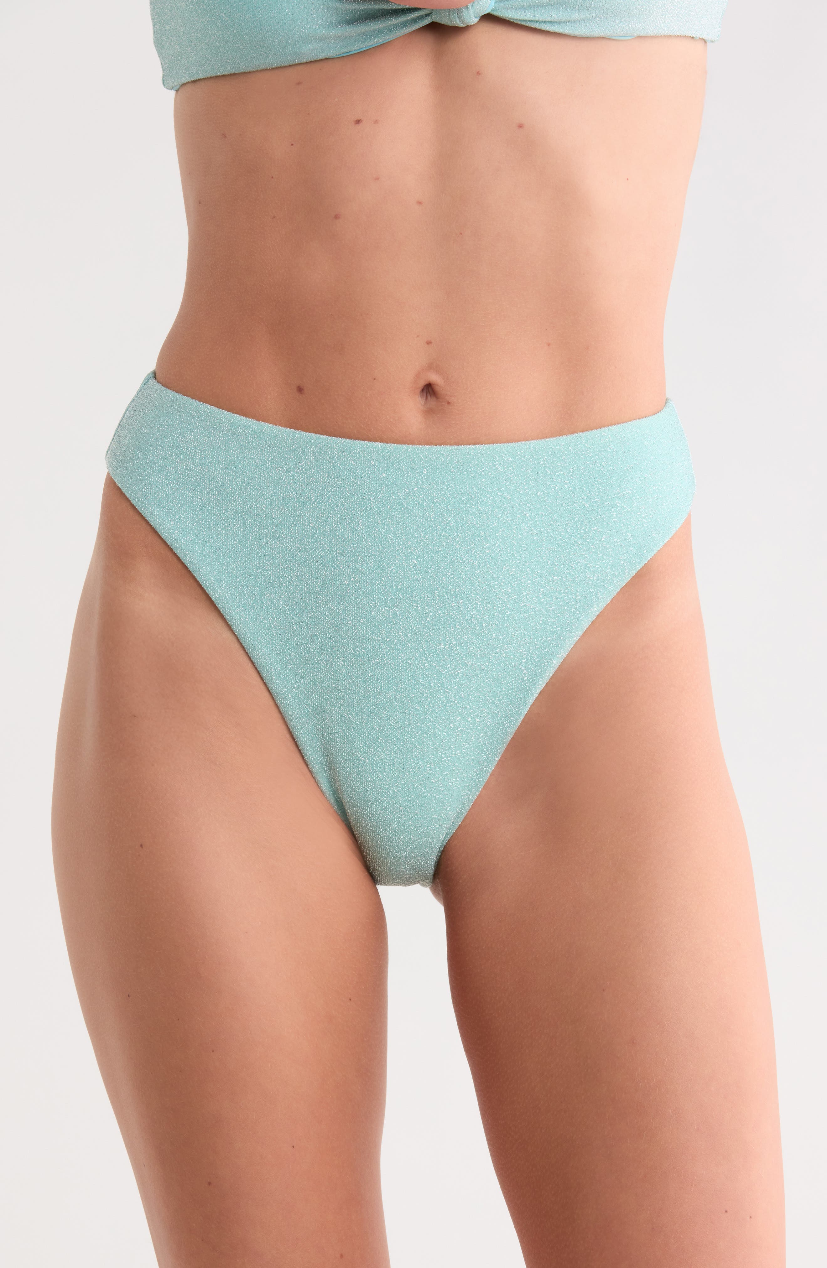 Seashore High Waist Bikini Bottoms
