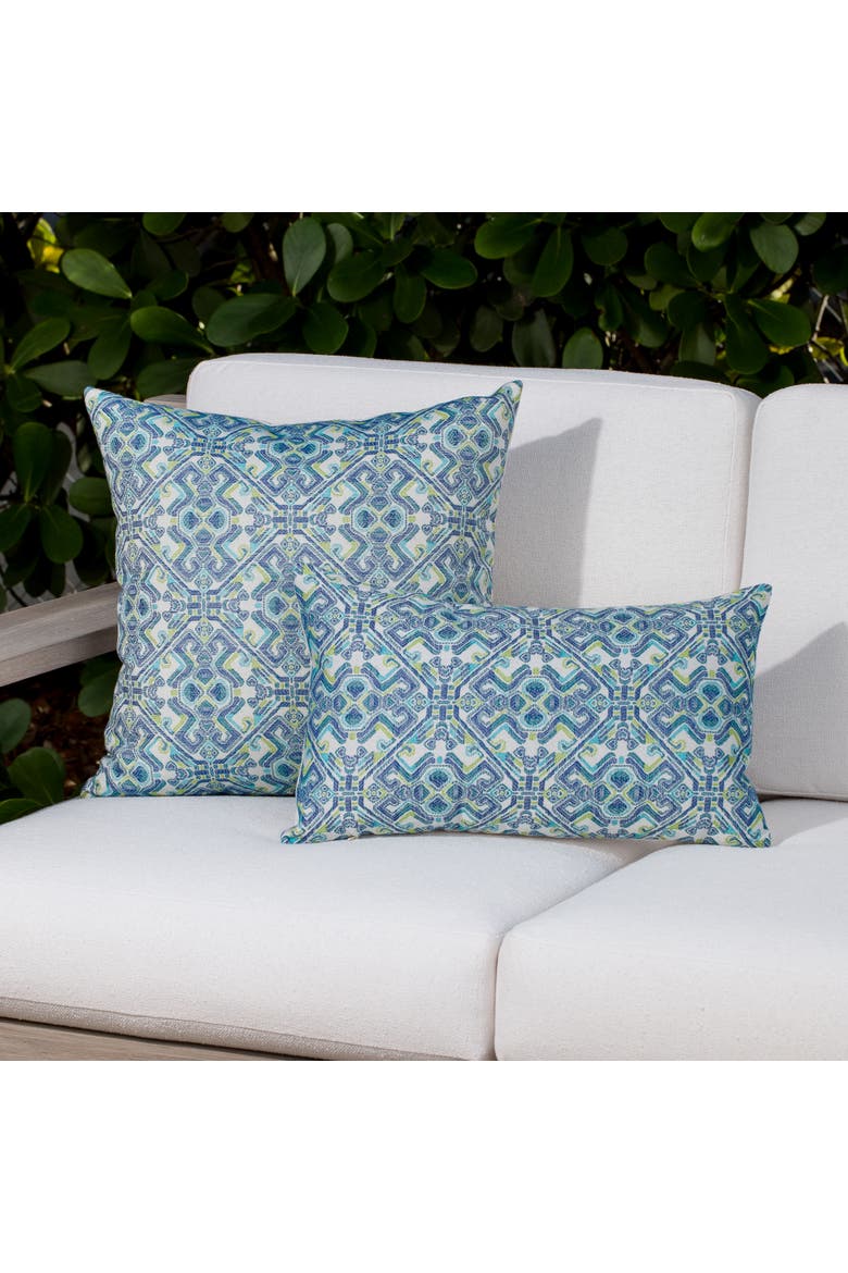 Delphi Jacquard Indoor & Outdoor Woven Accent Pillow, Alternate, color, Multi