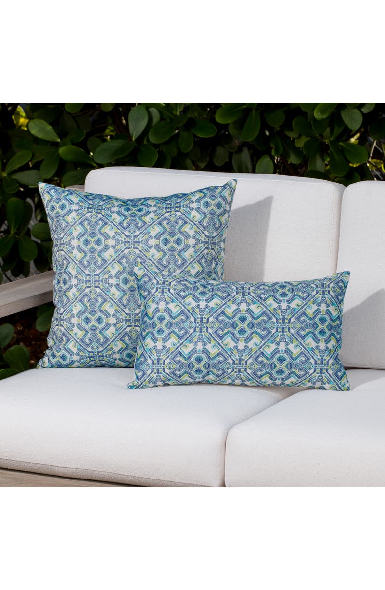 Elaine Smith Delphi Jacquard Indoor & Outdoor Woven Accent Pillow, Alternate, color, Multi