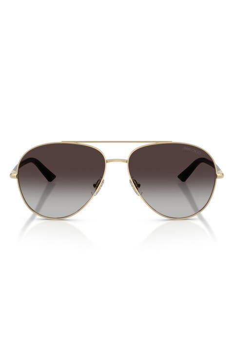 58mm Pilot Sunglasses