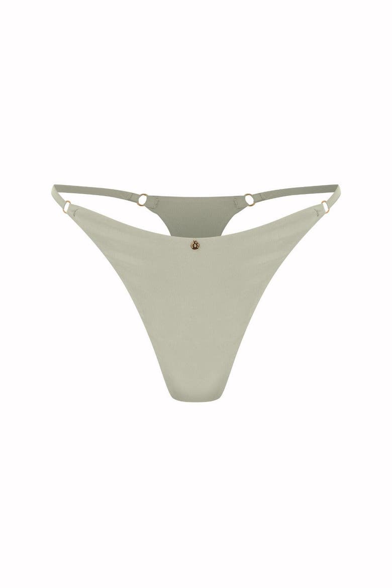 Silk Triangle Thong, Main, color, Mint