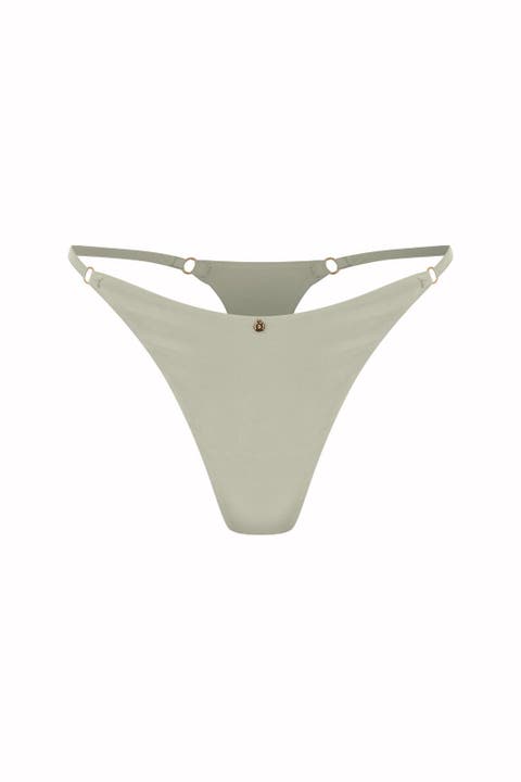 Silk Triangle Thong