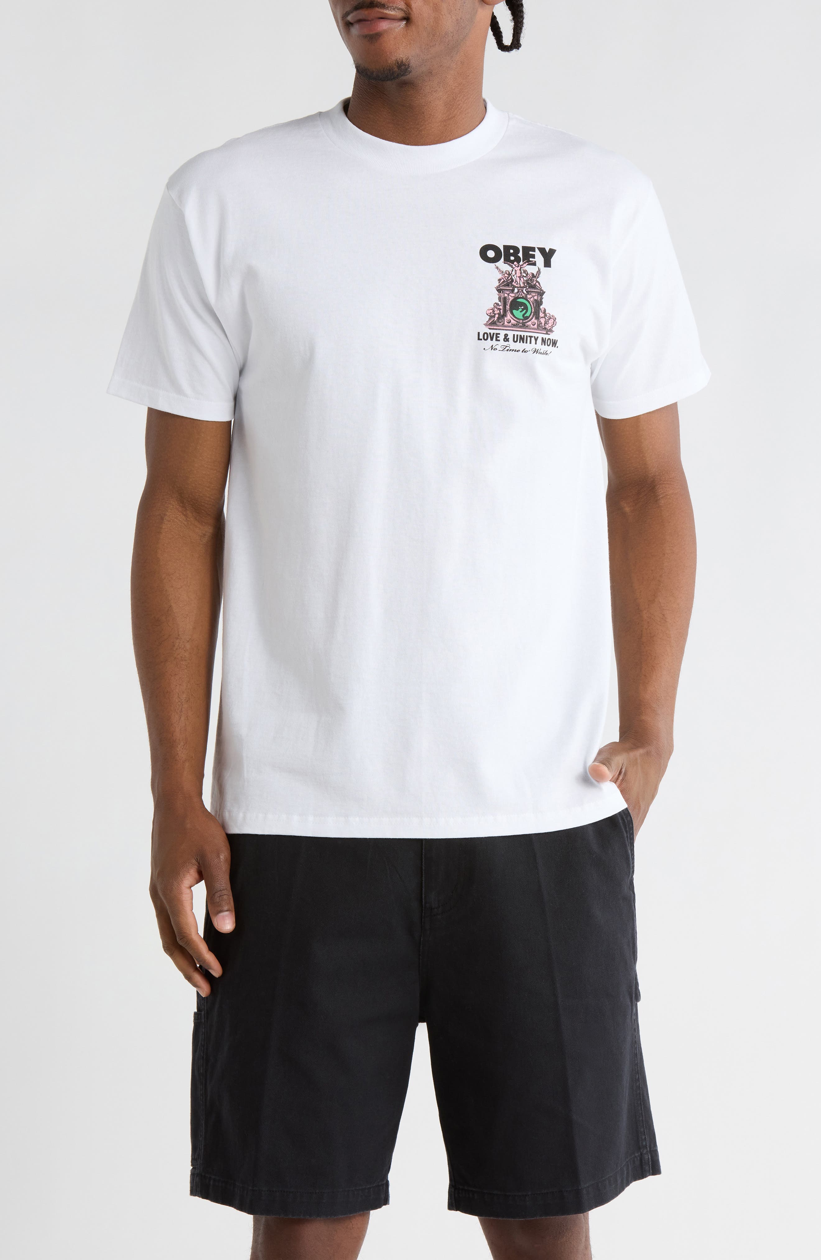 Obey Love & Unity Now Graphic T-Shirt