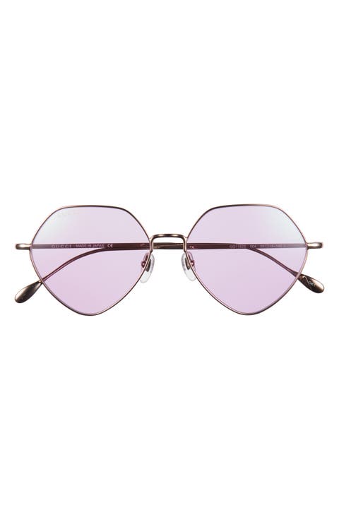 55mm Geometric Sunglasses