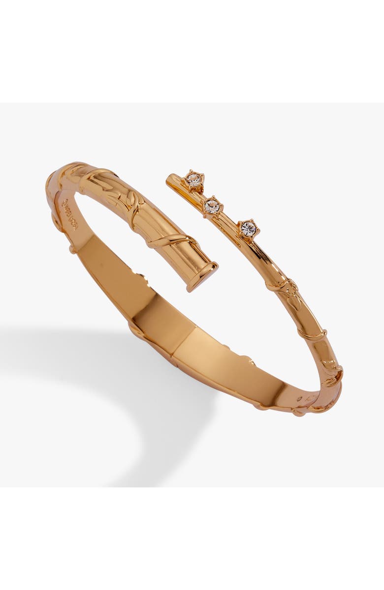 Alex and Ani Harry Potter Hermione Wand Bypass Cuff Bracelet, Alternate, color, Gold