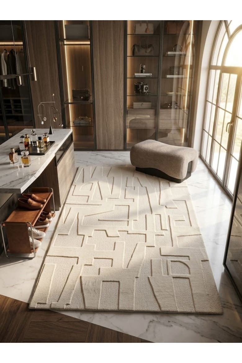 Furano Wool Rug, Alternate, color, Ivory