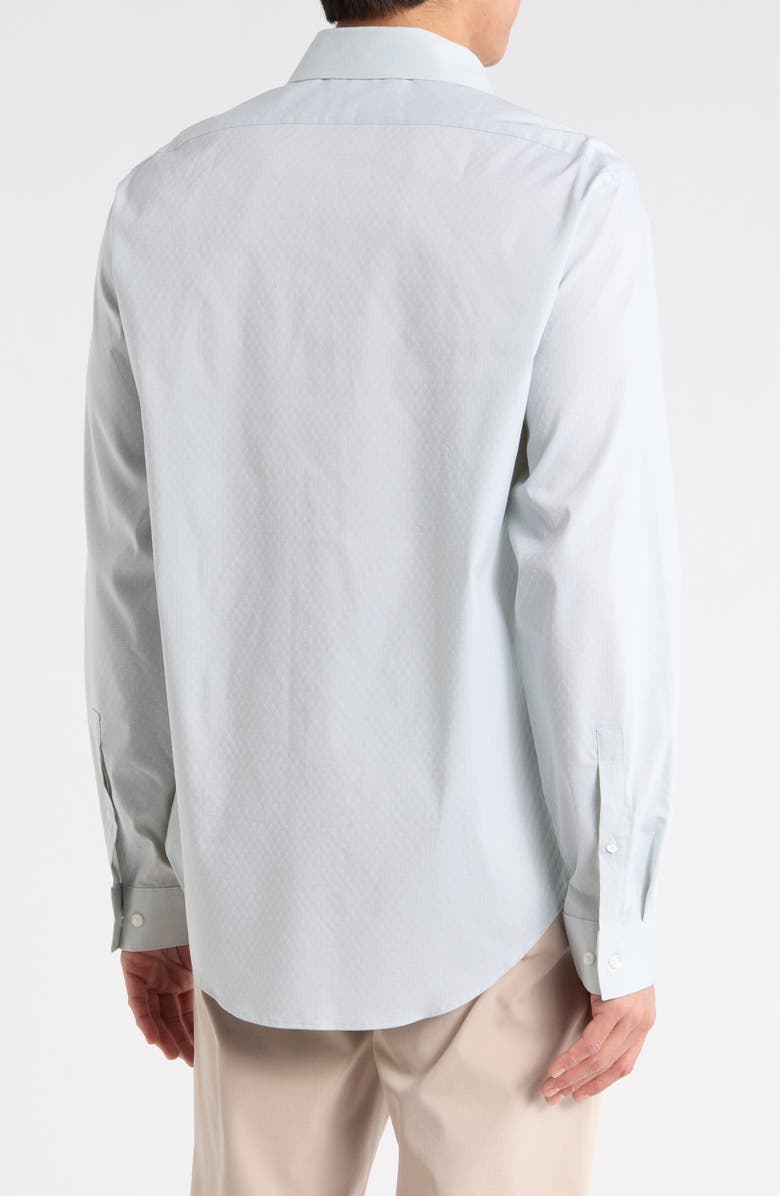 Calvin Klein Slim Fit Stretch Dress Shirt, Alternate, color, Sage