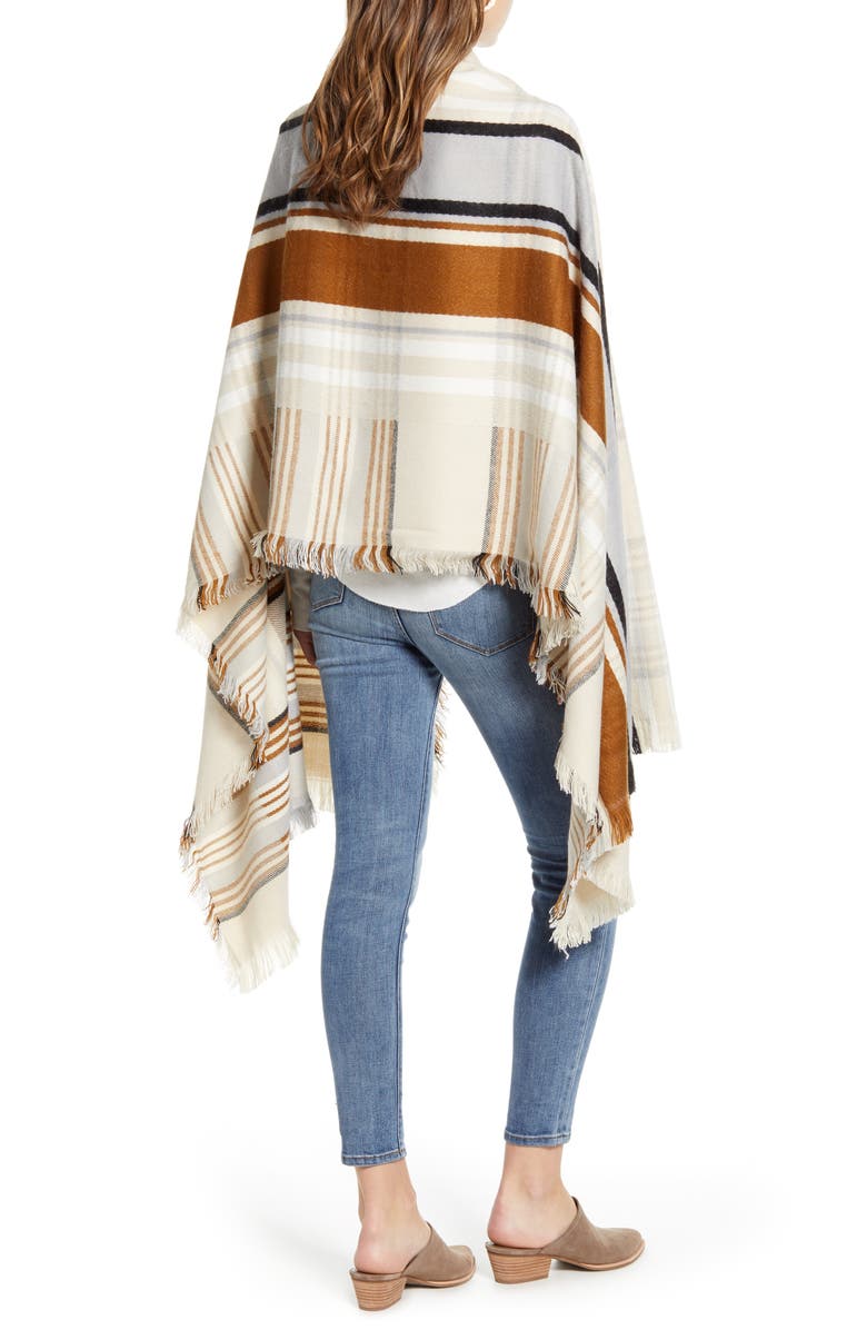 Treasure & Bond Stripe Blanket Wrap, Alternate, color, 