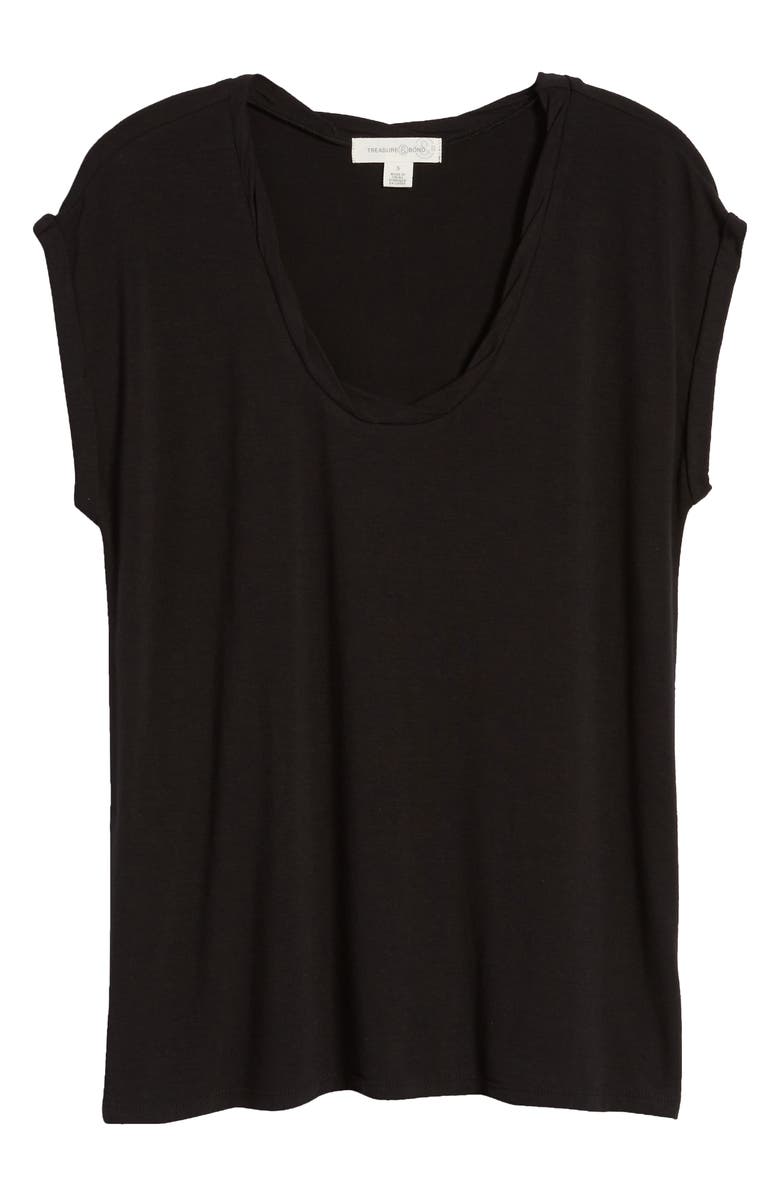 Treasure & Bond Twist Detail T-Shirt, Alternate, color, 