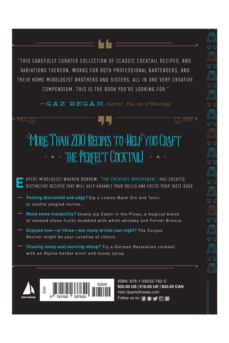 The Craft Cocktail Compendium Book, Alternate, color, BLACK