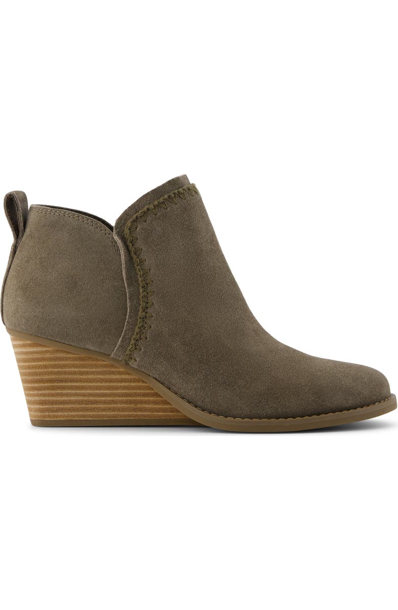 TOMS Kaia Wedge Bootie, Alternate, color, Green