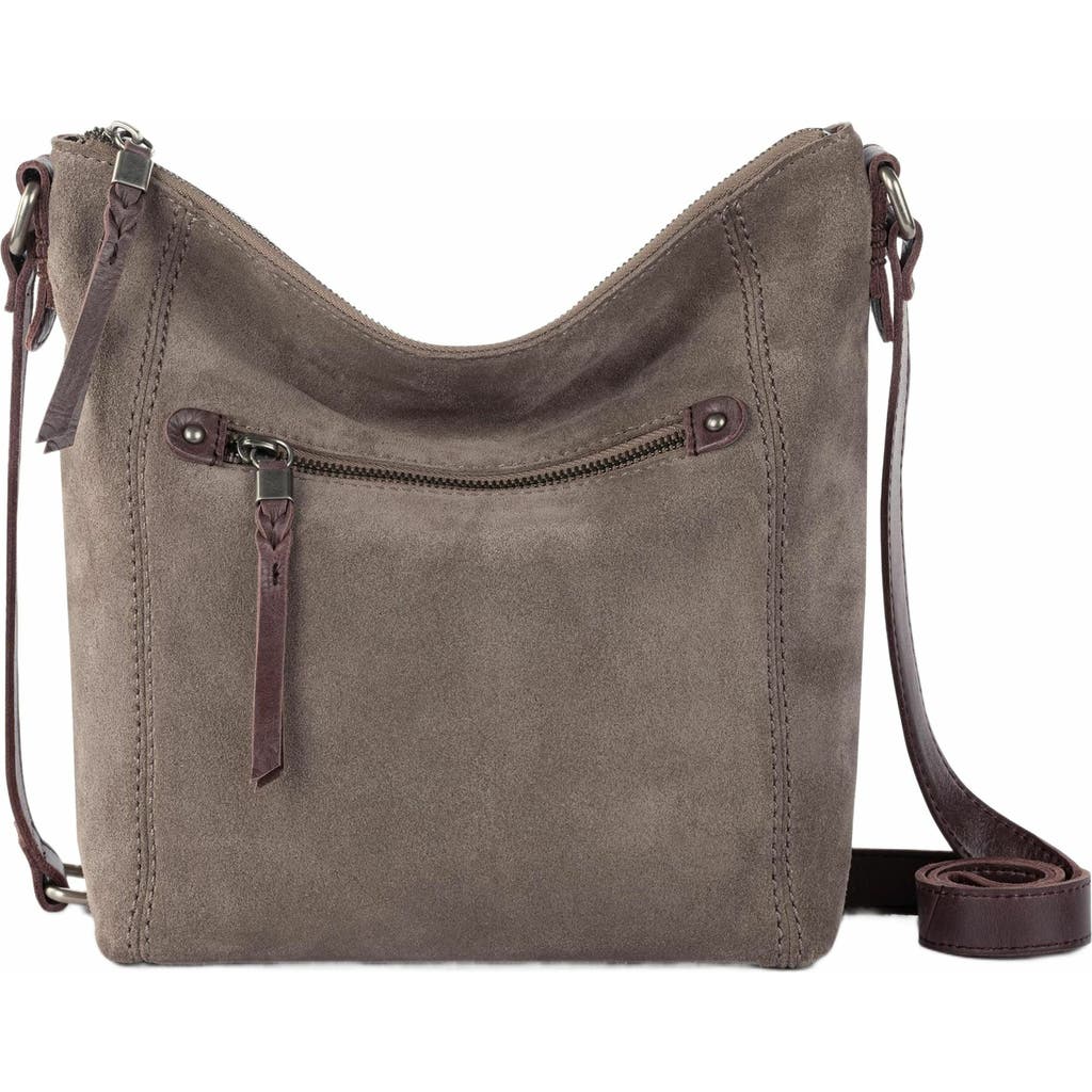 The Sak Ashland Leather Crossbody Bag in Mushroom Suede  product