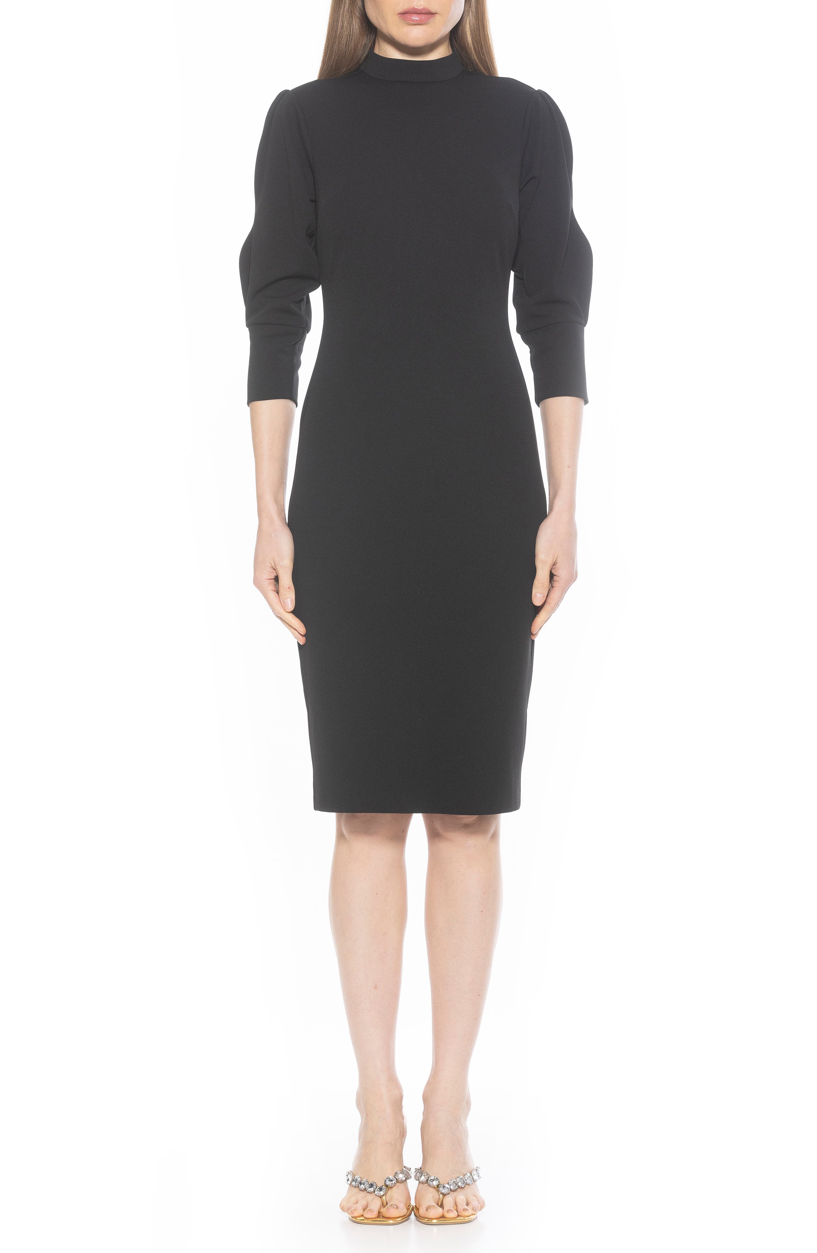 Alexia Admor Logan Mock Neck Sheath Dress