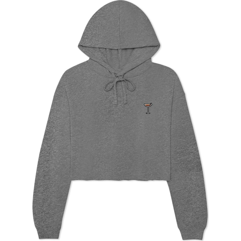 Dalix Espresso Martini Cropped Hoodie In Deep Heather