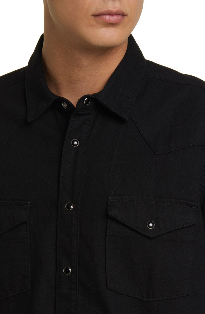 FRAME Western Denim Button-Up Shirt, Alternate, color,