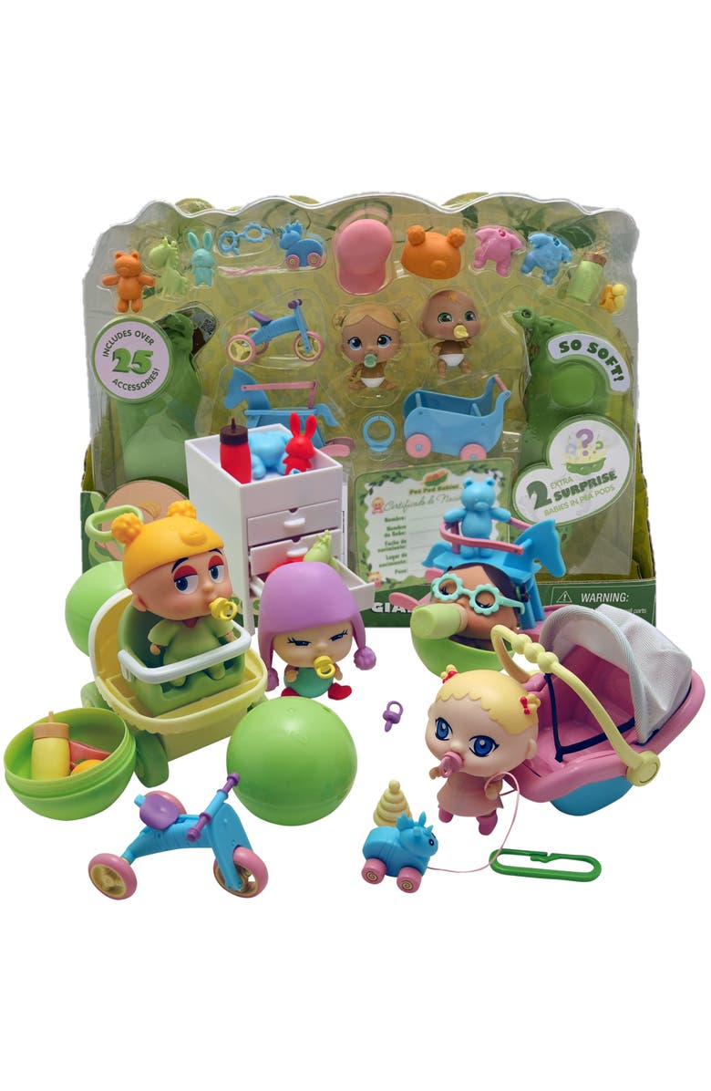 Pea Pod Babies Giant 27 Piece Playset, Mini Dolls, Clothes, Accessories, 3+, Alternate, color, Multicolored